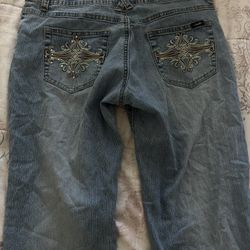 Low rise Beaded Jeans