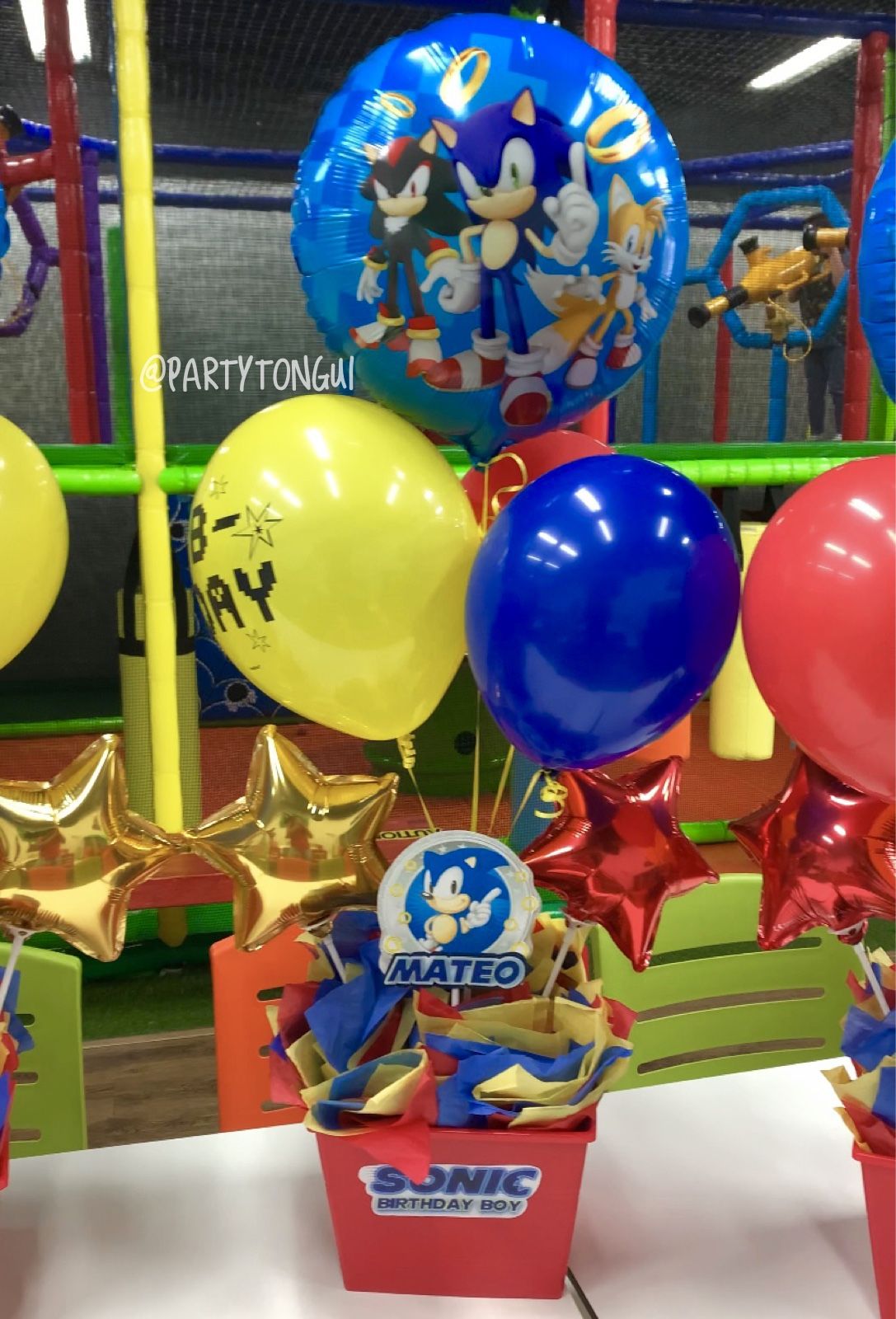 Balloons Centerpieces 🎈 Centros de Mesa en Globos 🎈 Birthday Balloons, Sonic Balloons