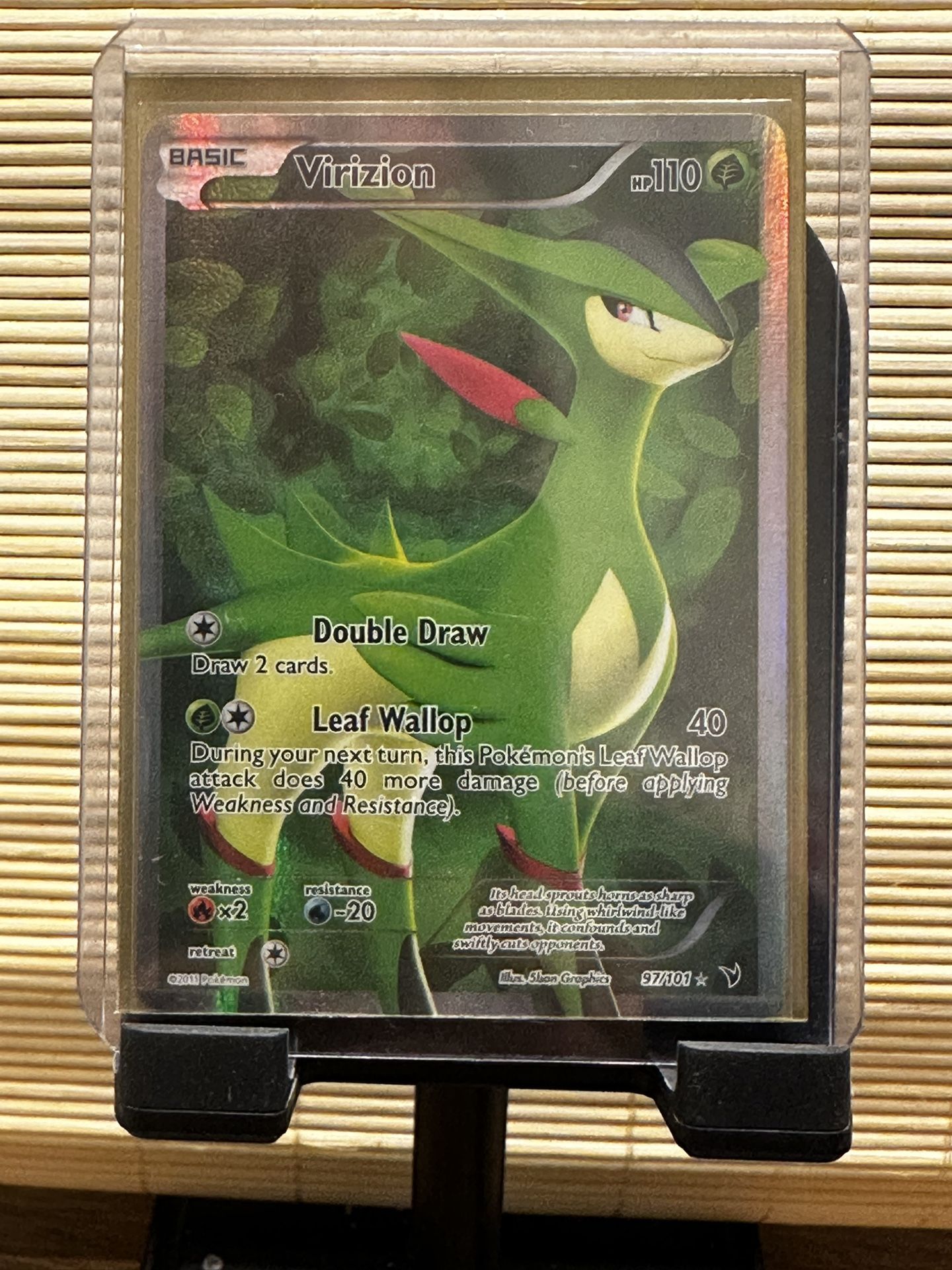 VIRIZION Ultra Rare Holofoil Pokemon BW3 Black & Whitel Noble Victories Card # 97