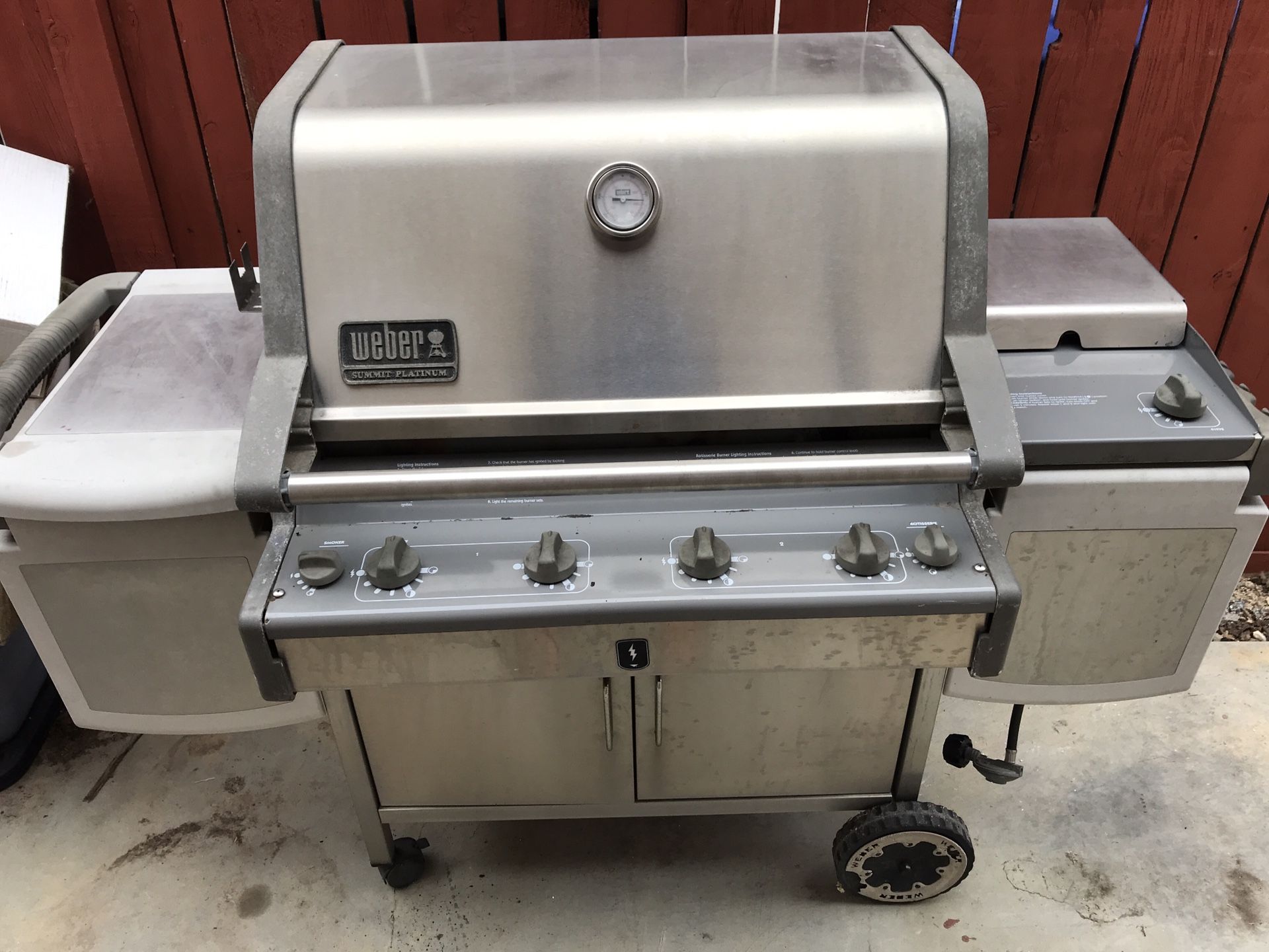 Weber Summit Platinum LP Grill for Sale in San Marcos, CA OfferUp
