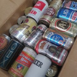 Vintage BEER CANS (40+ Empty) Man cave special 