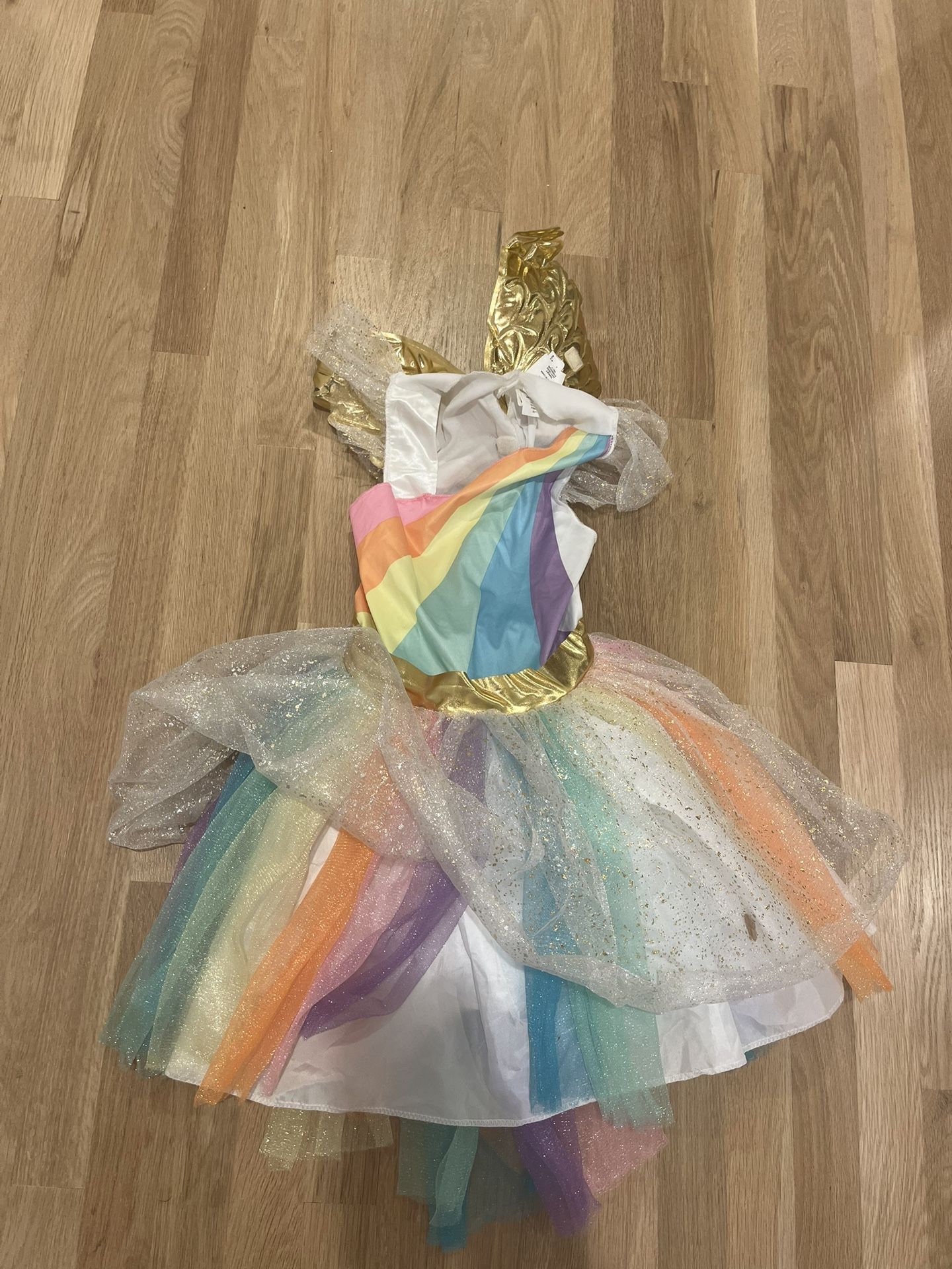 Unicorn Glitter Dress Costume Girls Medium
