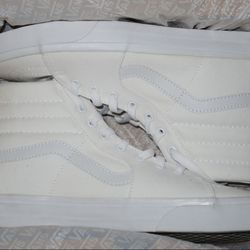 High Top All White Vans