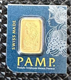 💰1 Gram PAMP Suisse Lady Fortuna Gold Bar – .9999 Fine Gold 💰