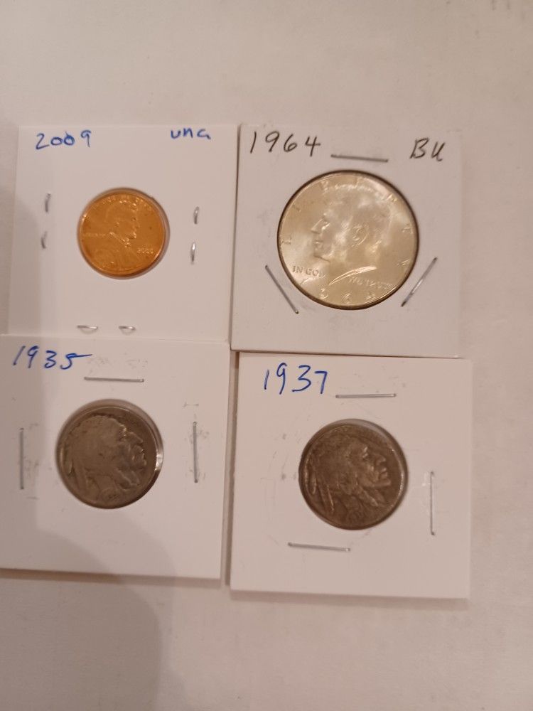 4 Coins One Has Silver Lot 14