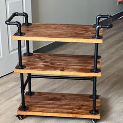 New Three Tiers Bar Carts/Serving Carts/Wine Rack Carts on Wheels with Storage