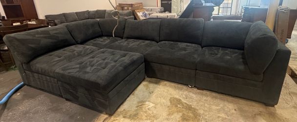Large Dark Gray Modular Sectional Sofa