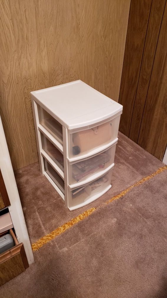 Large 3 drawer storage bin