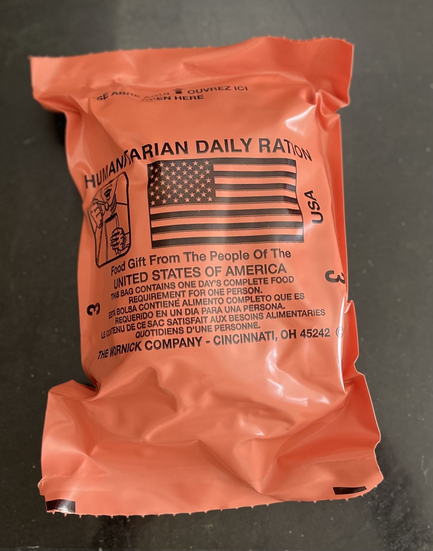 Humanitarian Daily Ration MRE