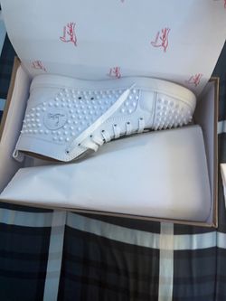 Christian Louboutin White Spiked