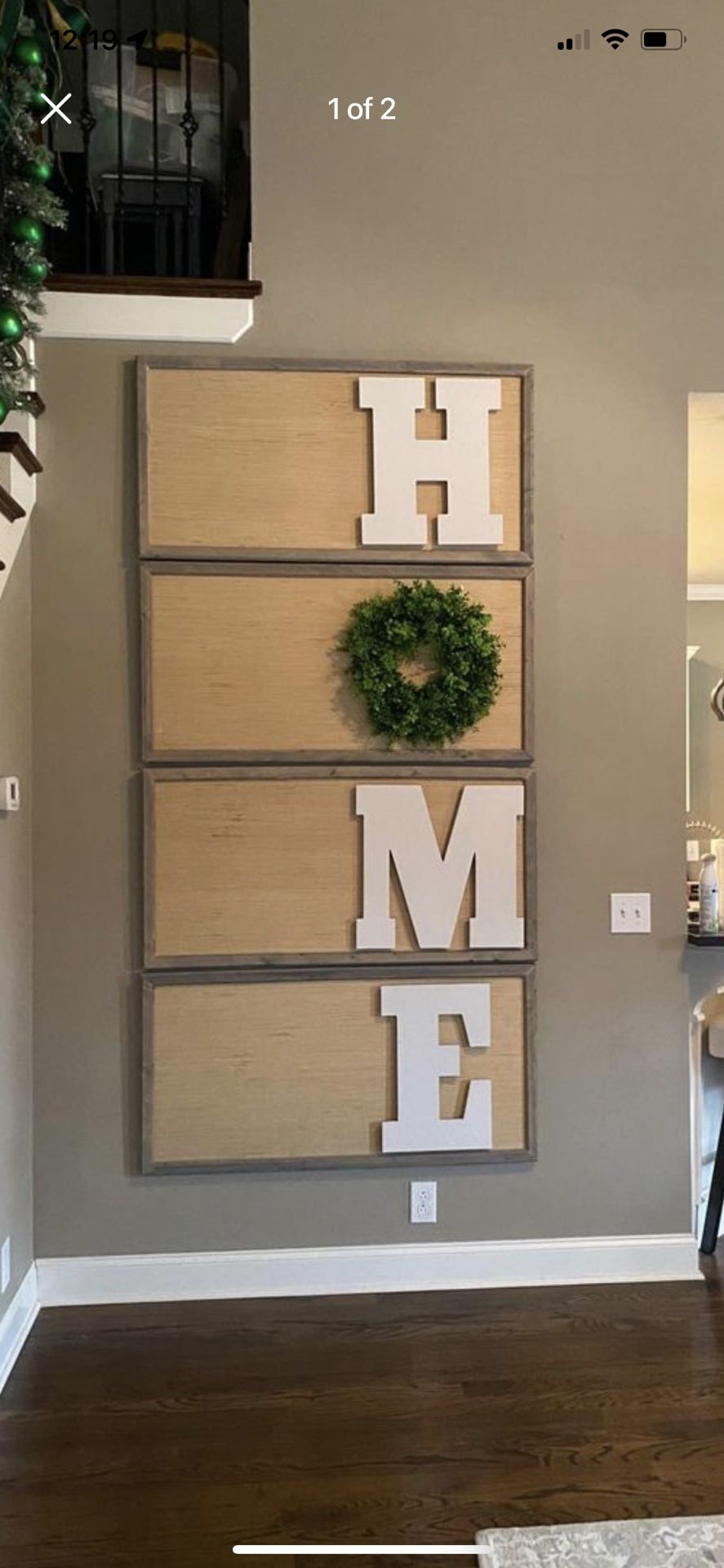 Massive 8ft HOME sign
