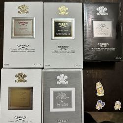 Various Creed Colognes