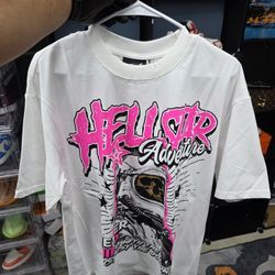 Hellstar T-Shirts White And Pink T-Shirts 