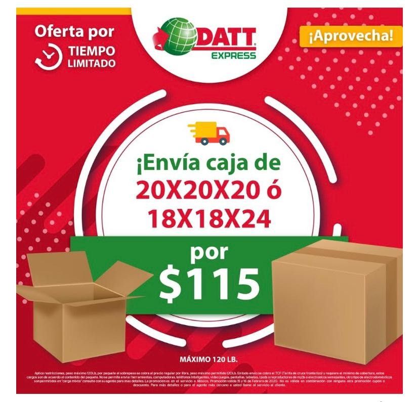 Envíos de cajas a México