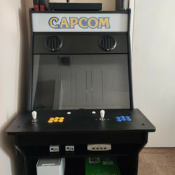 Arcade Cabinet: 2K Monitor, Speakers And Controls Included