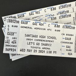 Corona Santiago High Graduation Tickets 