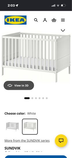 IKEA Sundvick crib