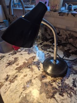 Black desk light