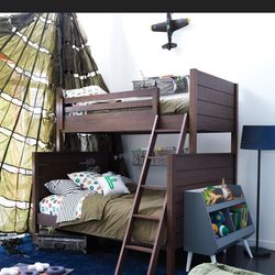 Land of Nod Uptown Twin over Full Bunk Bed
