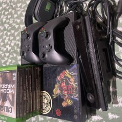 X Box One With Accessories And Games