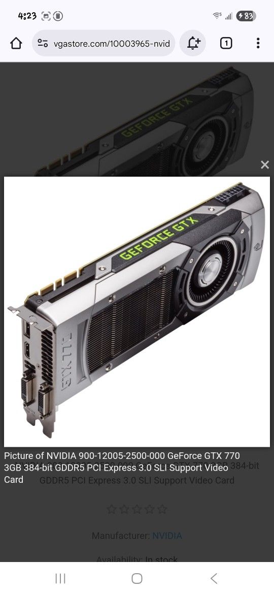 Computer Graphics Card 