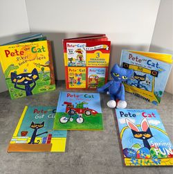 Pete the Cat Book Collection with Plush Toy