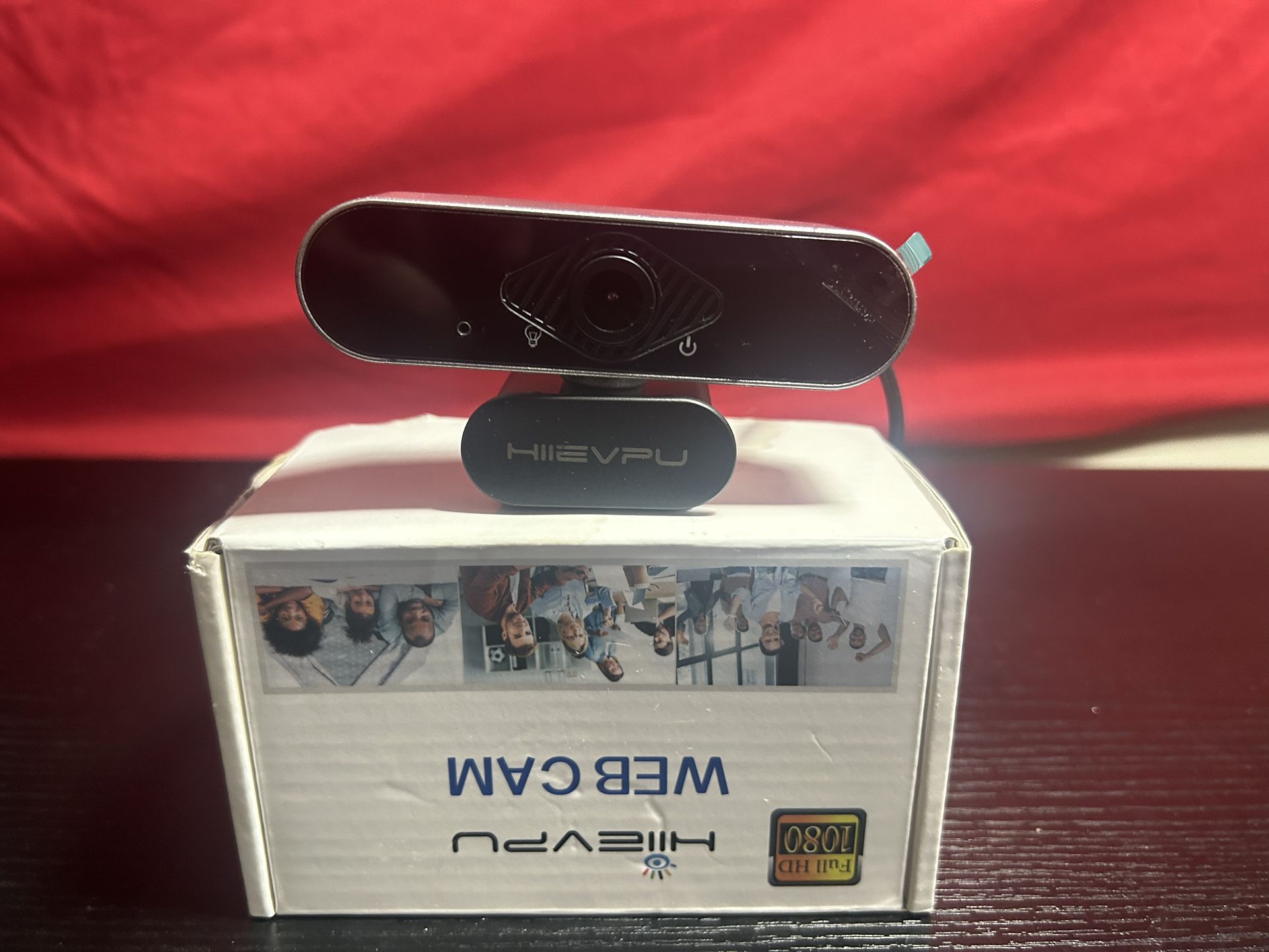 Webcam with Microphone with Noise Reduction, Hiievpu 1080p Webcam 1 Step USB Plu
