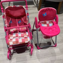 Carriola Y Silla De Muñecas 