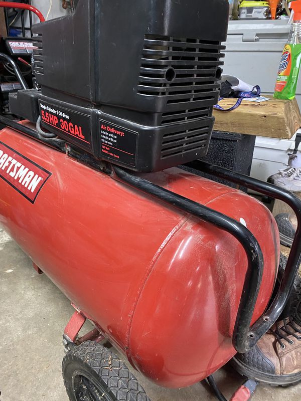 55 Hp 30 Gallon Craftsman Air Compressor For Sale In Webster Tx Offerup