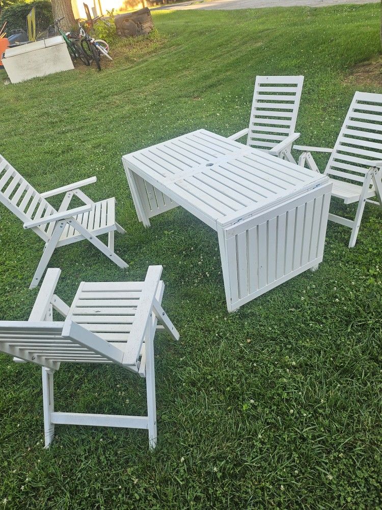 Outdoor Or Sun Room Table And Chairs