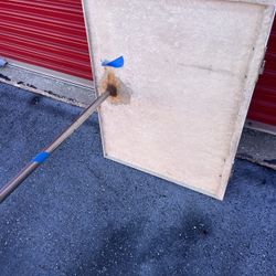 White Fiberglass Marine Fold Out Table 