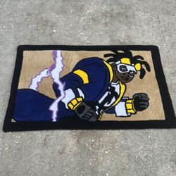 Superhero Static Shock Handmade 3 Ft. Rug ( $150 )