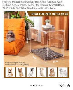 Acrylic Dog Crate