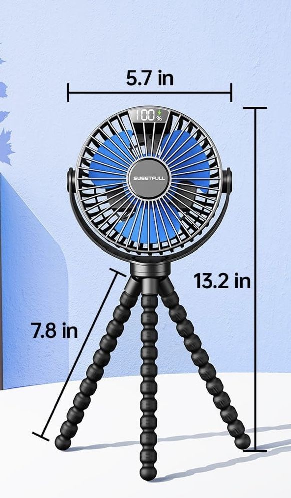 SWEETFULL Portable Stroller Fan