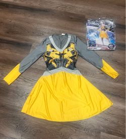 Womens Yellow Transformers Bumblebee Dress Costume (M)