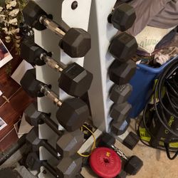 Dumbells With Rack