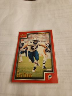 Zach Thomas 99 Score Football Card