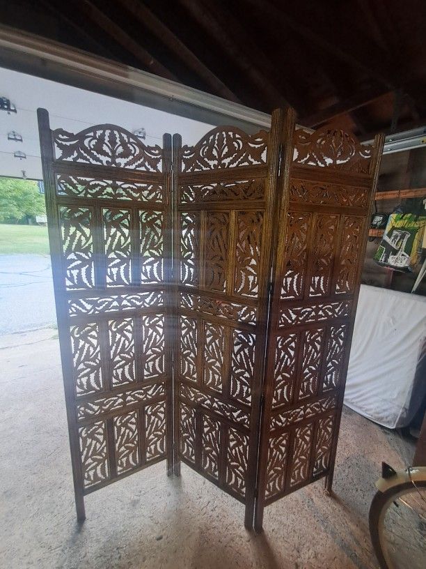 Solid Wood Room Divider