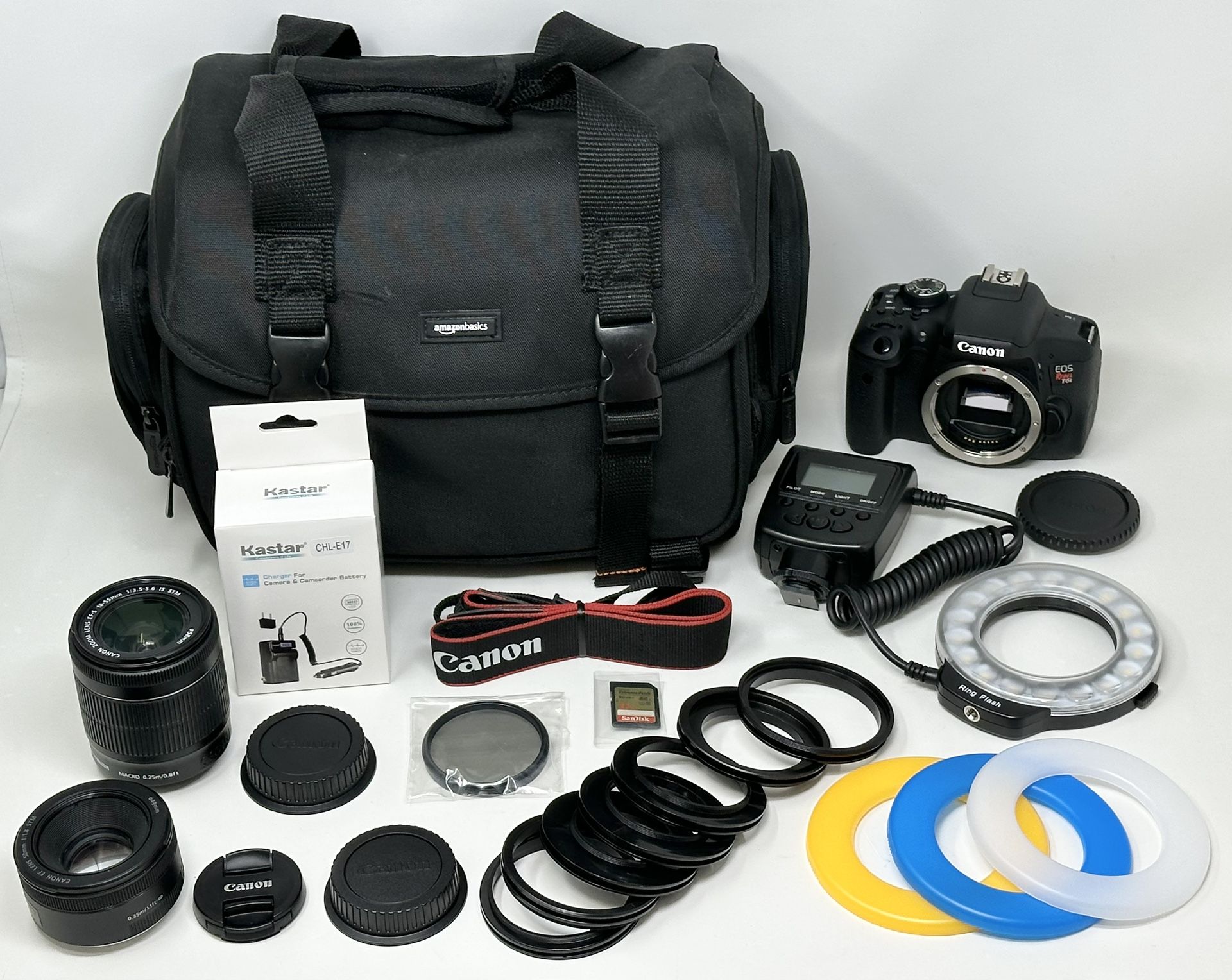 Canon EOS Rebel T6i 24.2MP Digital SLR Camera - Black