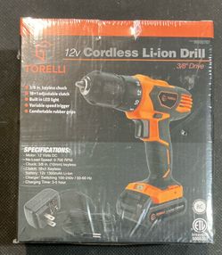12v cordless li-ion drill
