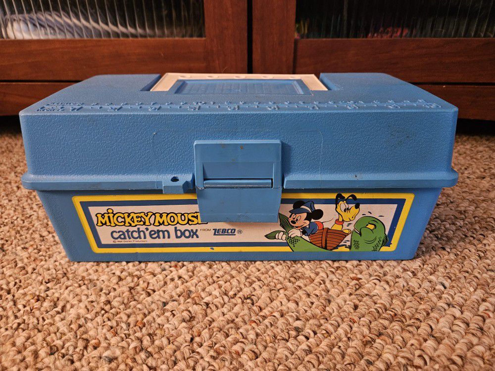 Zebco Mickey Mouse Blue Catch 'Em Tackle Box