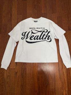White and black medium euphoric longsleeve