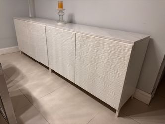 Modern White Sideboard / Buffet Cabinet – $400 OBO