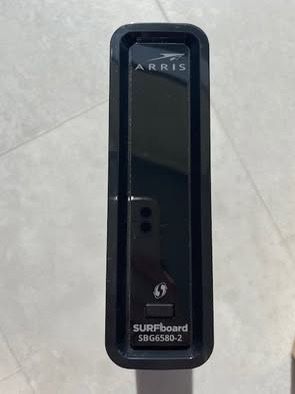 ARRIS Surfboard SBG6580-2 300 Mbps 4 Port Cable Modem and Wi-Fi Router - Black