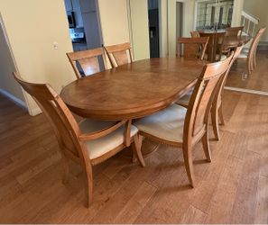 Large dining table 8 chairs