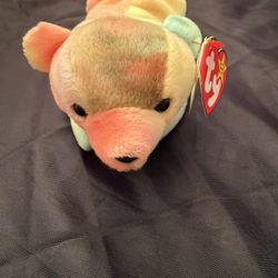 Ty Beanie Baby Sammy the Bear Rainbow Plush Toy 1998 (4215)