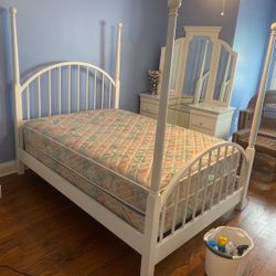 Vanity And Bed Set With Minor Imperfections 