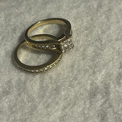 14 Kt Gold Ring, earring,ankiet 