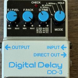 Boss Digital Delay Guitar Pedal DD-3 Blue Label Japan