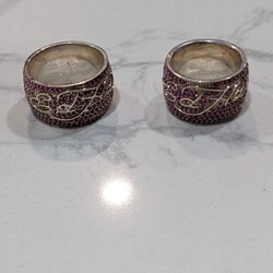 Pink Sapphire Ed Hardy Rings